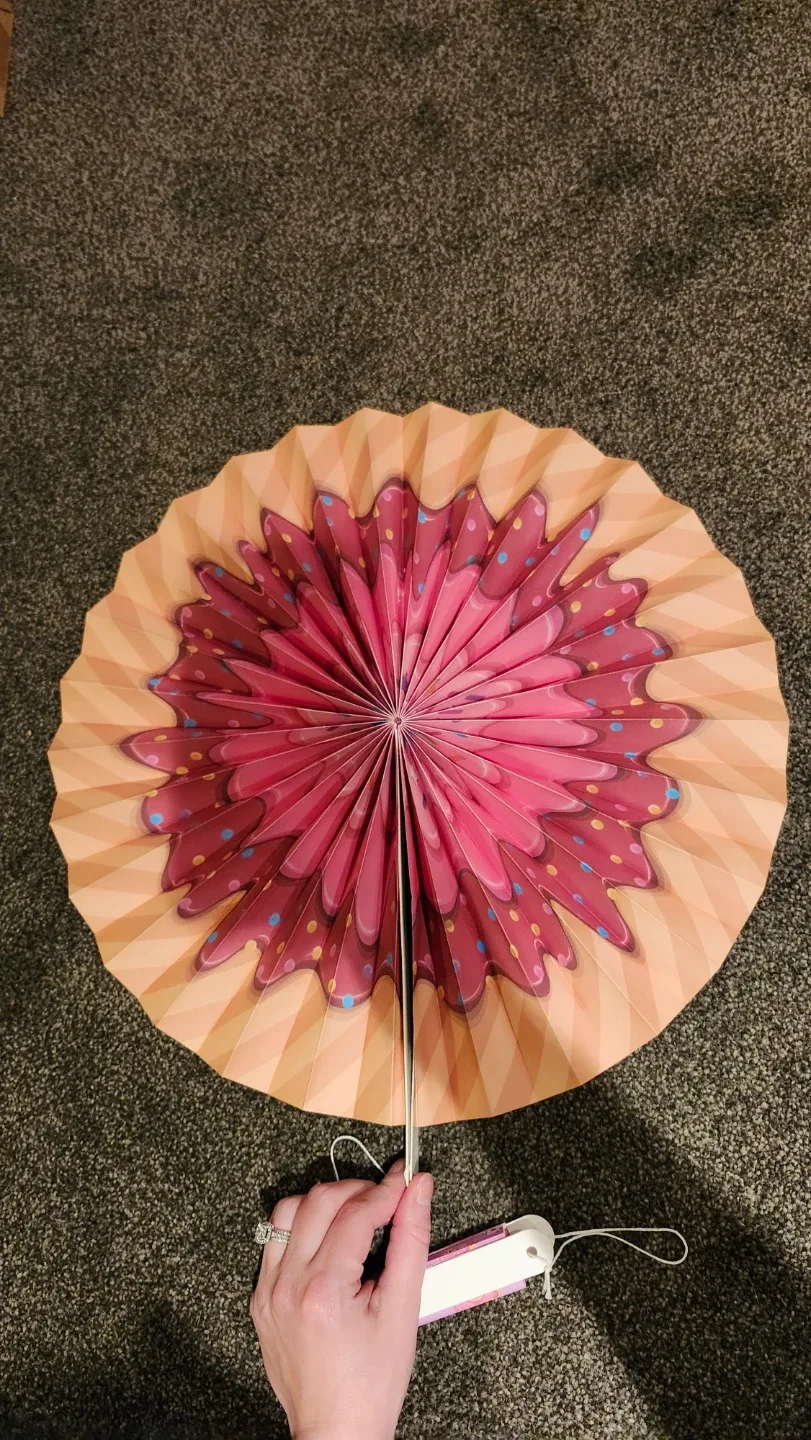 Outus Confetti Sprinkles Donut Paper Fans image indicator(3)