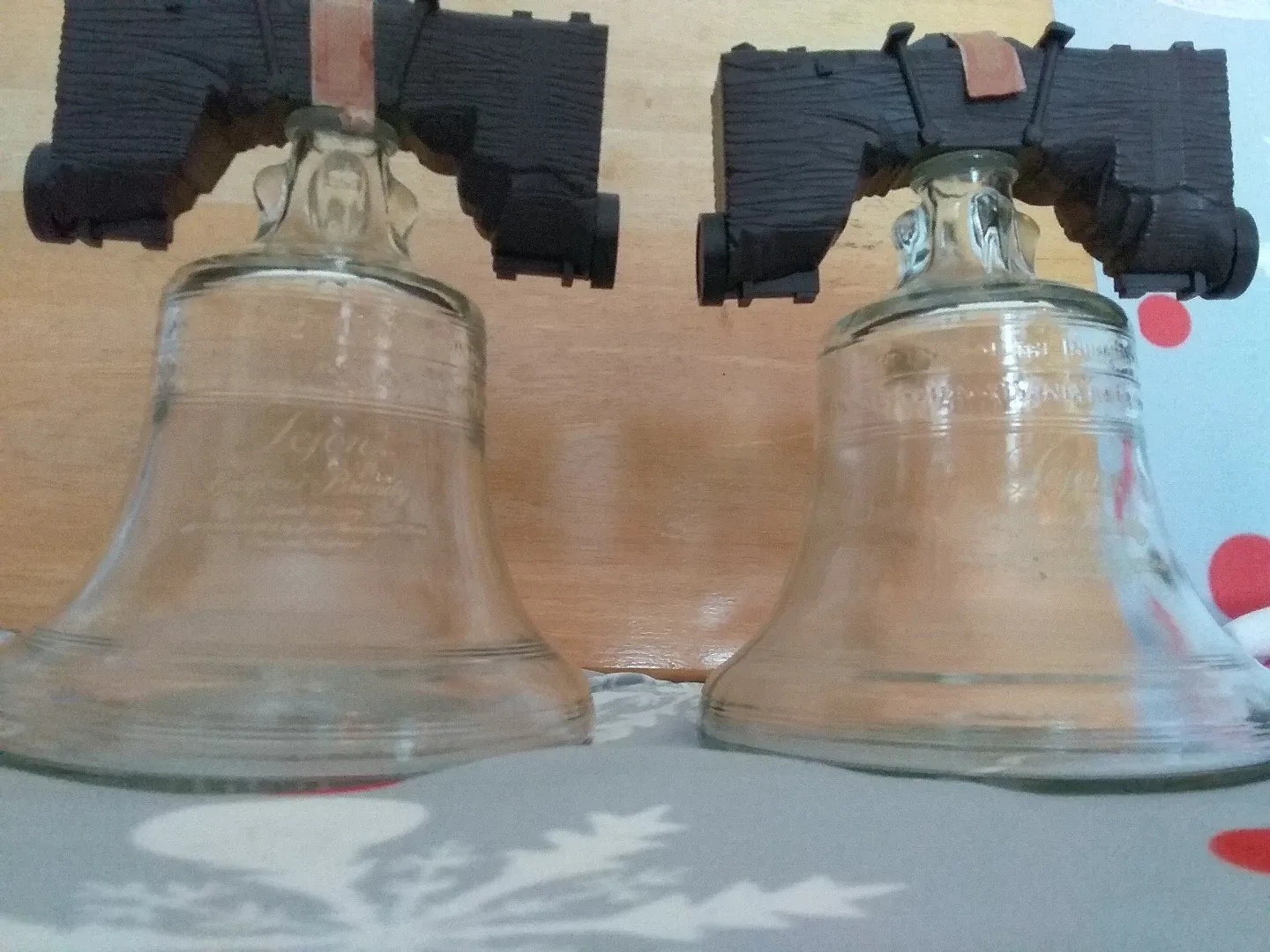 Unique liberty bell bourbon bottles