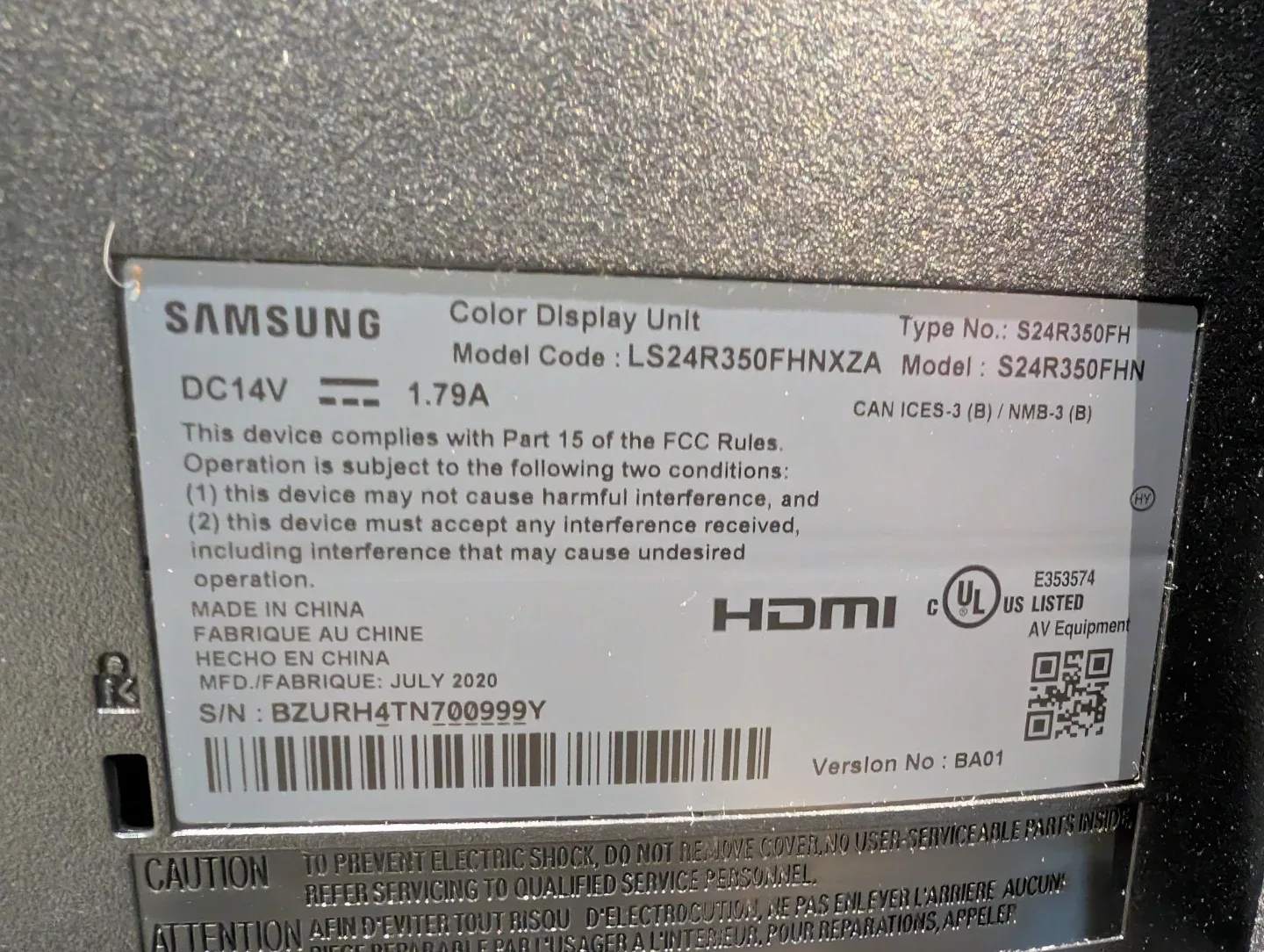 Samsung S24R350FHN 24" Monitor image indicator(2)