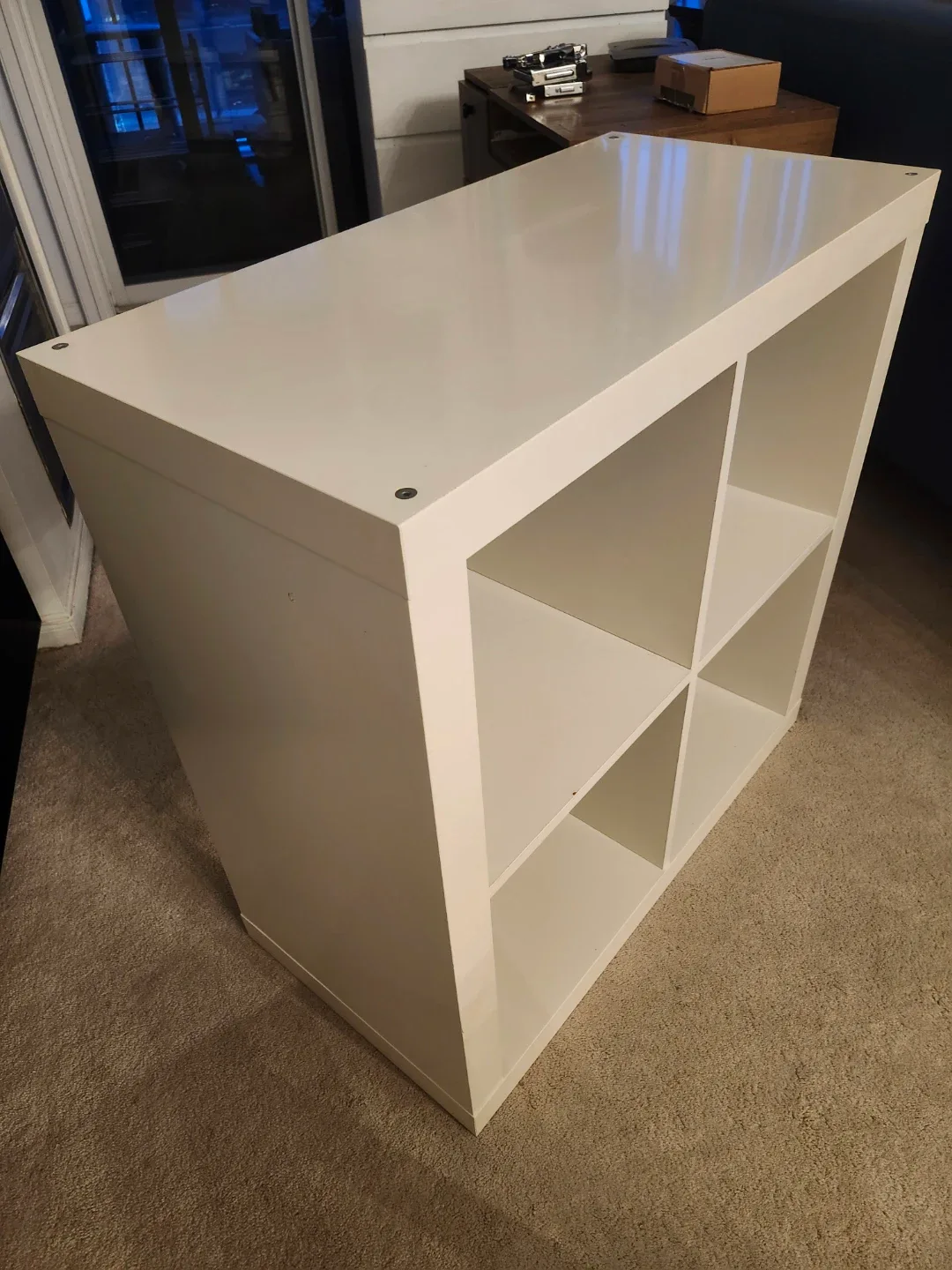 IKEA Kallax Shelf Unit - High Gloss White image indicator(4)