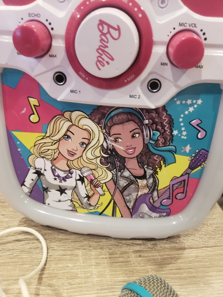 Barbie Bluetooth Karaoke Machine with Microphone - photo 3