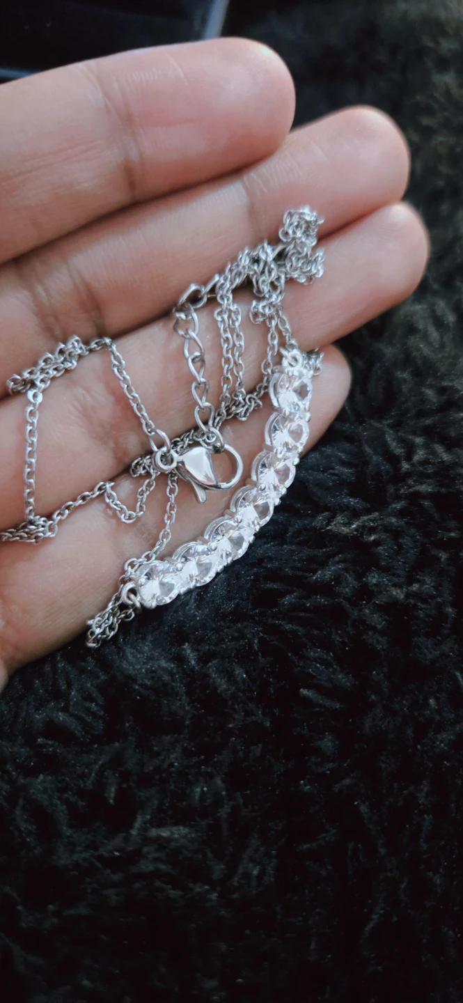 Genuine White Sapphire Necklace 4.20ctw - photo 3