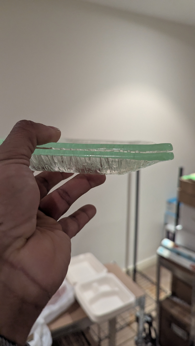 Textured Glass Serving Platter - photo 2