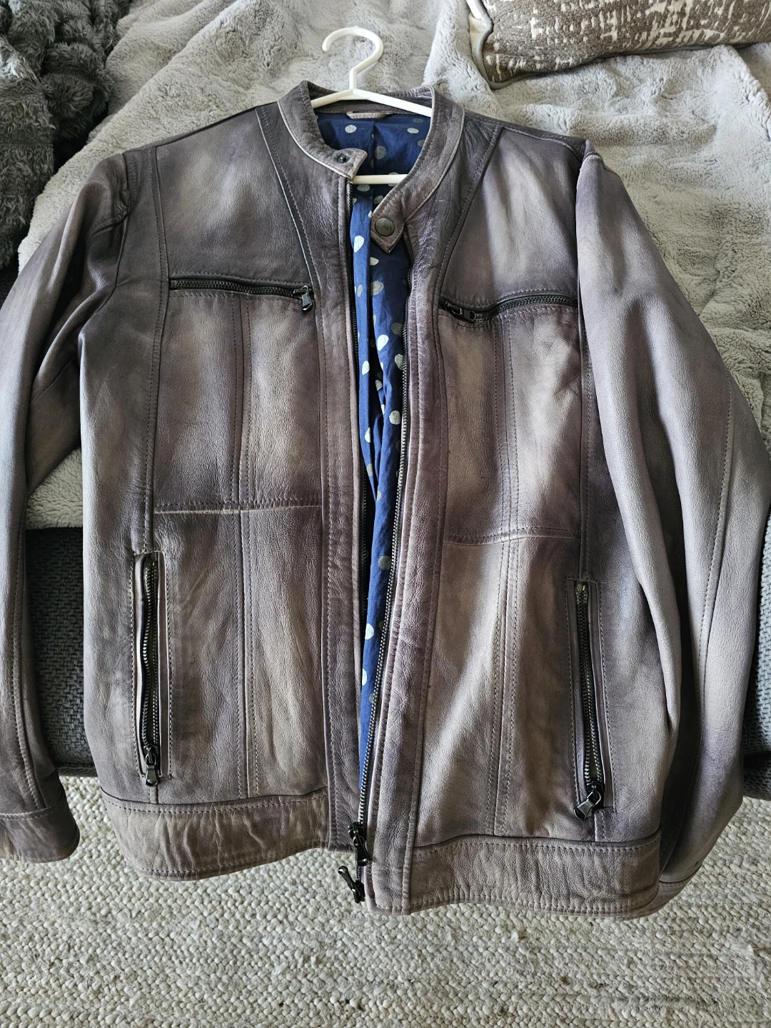 Exhibit Leather Jacket - Size 52