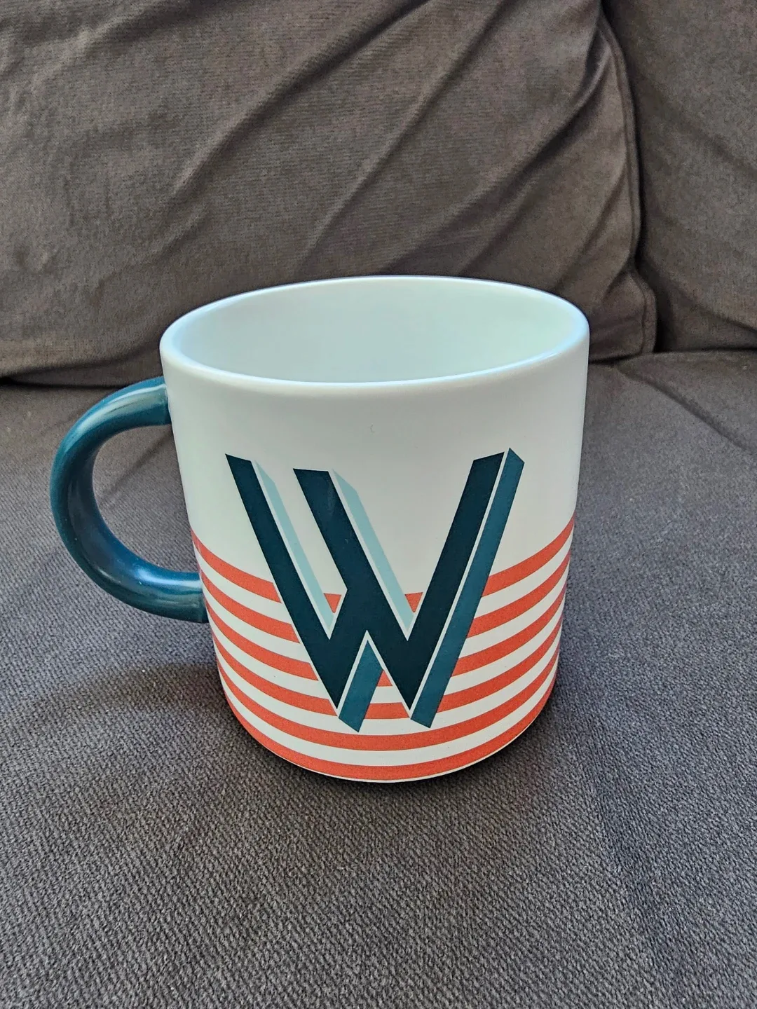 Indigo OUI Monogram "W" Mug ☕️ #Cleanout ♻️ image indicator(2)