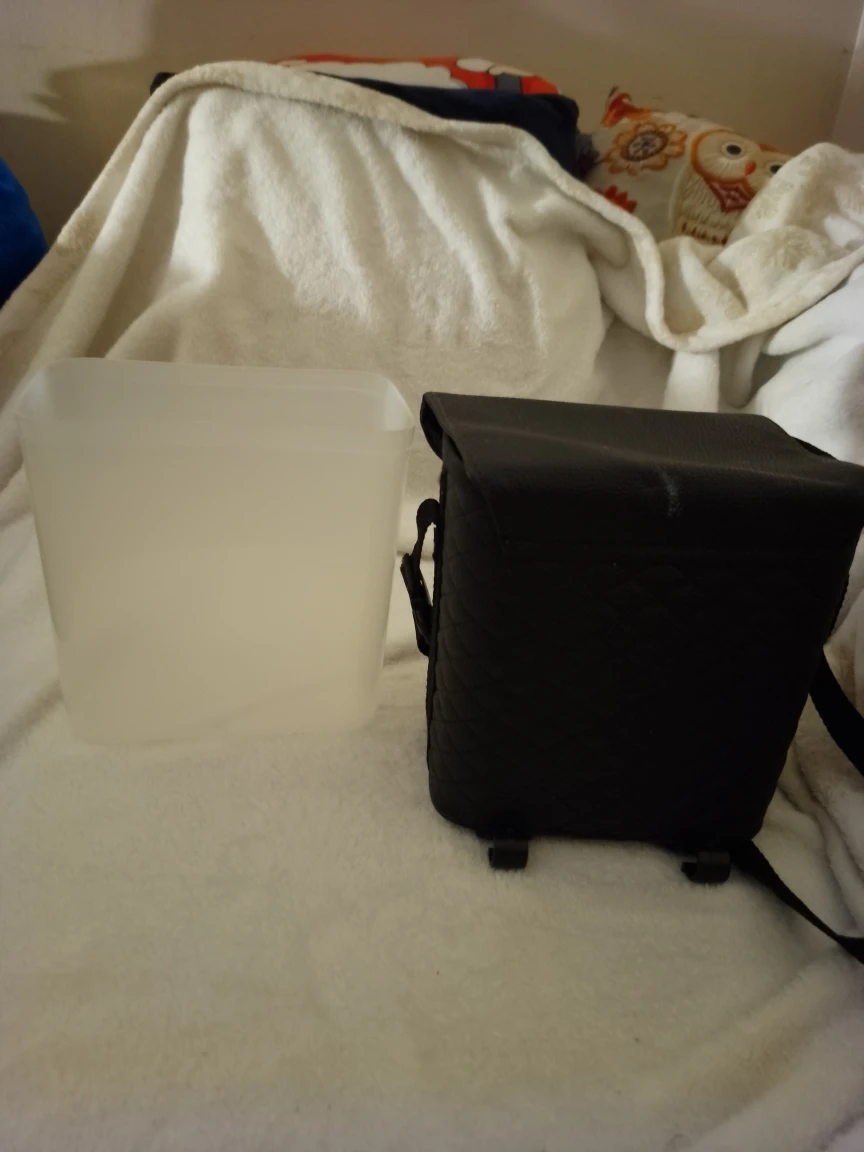 Black Insulated Lunch Bag with Container - photo 2