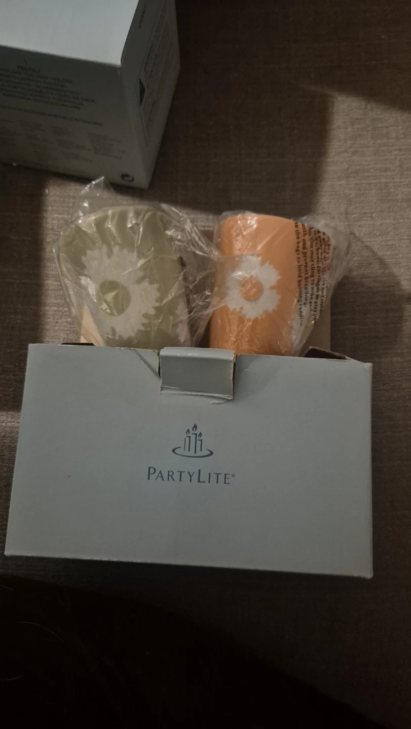 PartyLite Garden Whimsy Votive Pair - New in Box