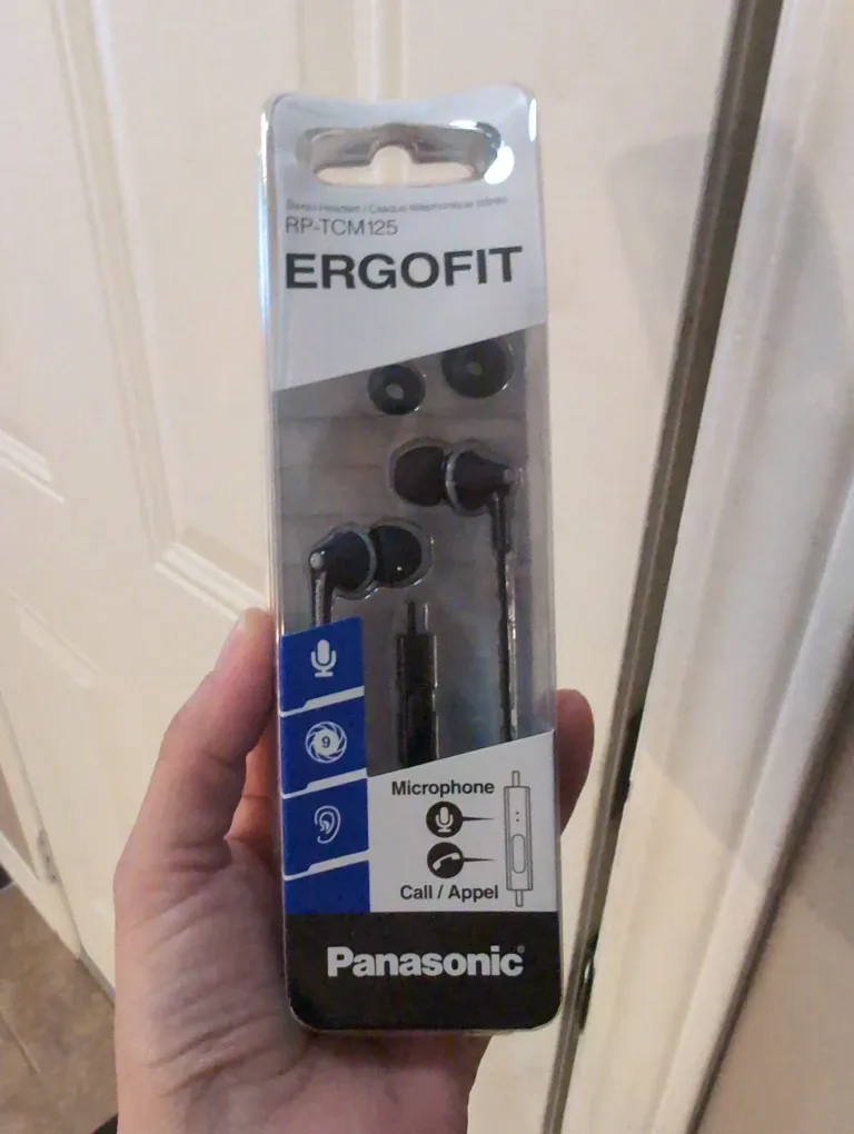 New Panasonic ErgoFit RP-TCM125 Headphones