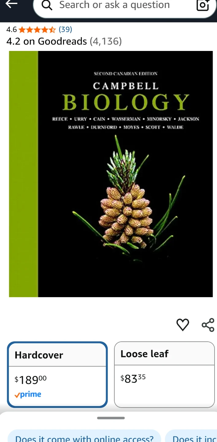 Campbell Biology, Second Canadian Edition