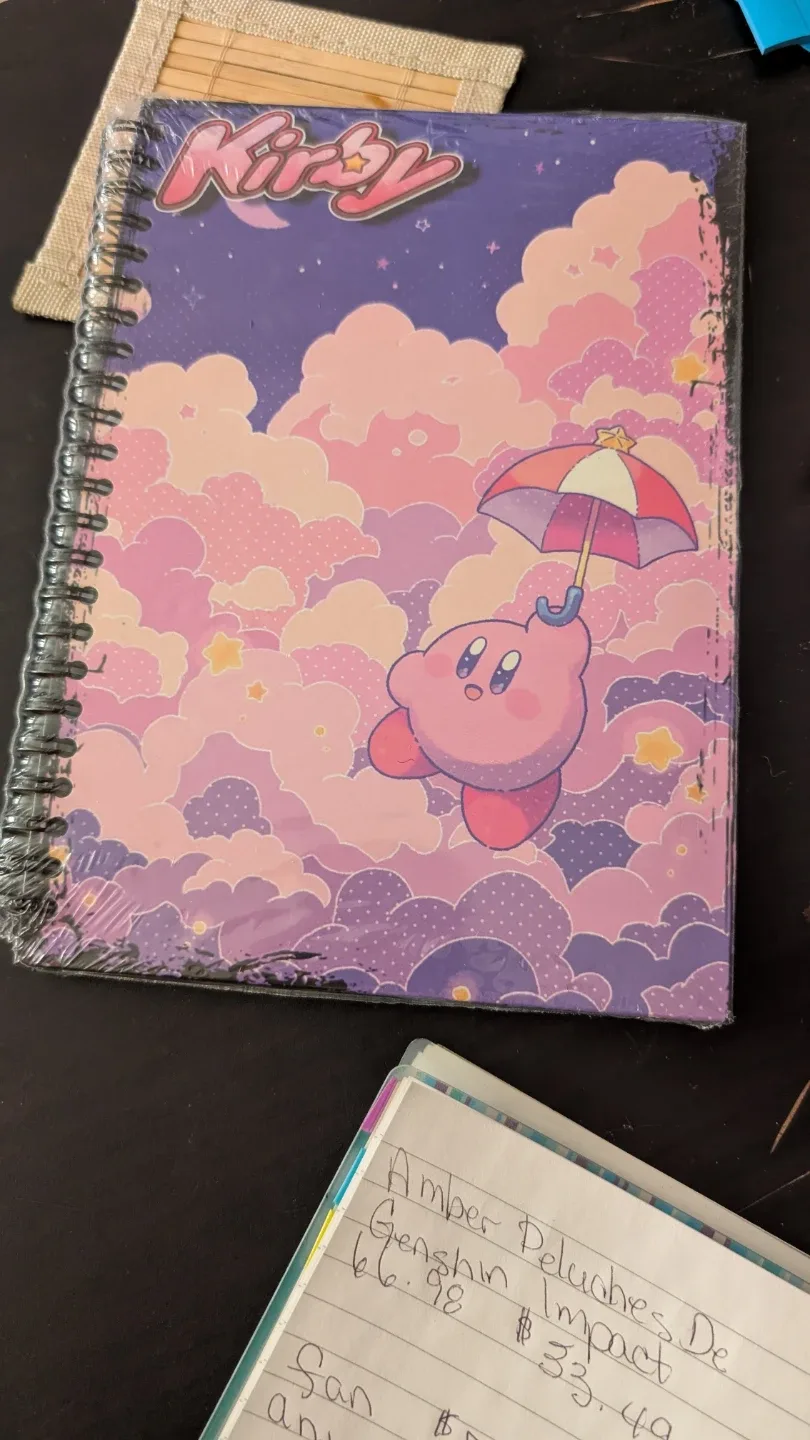 Kirby Anime Button Badge Set & Notebook image indicator(2)