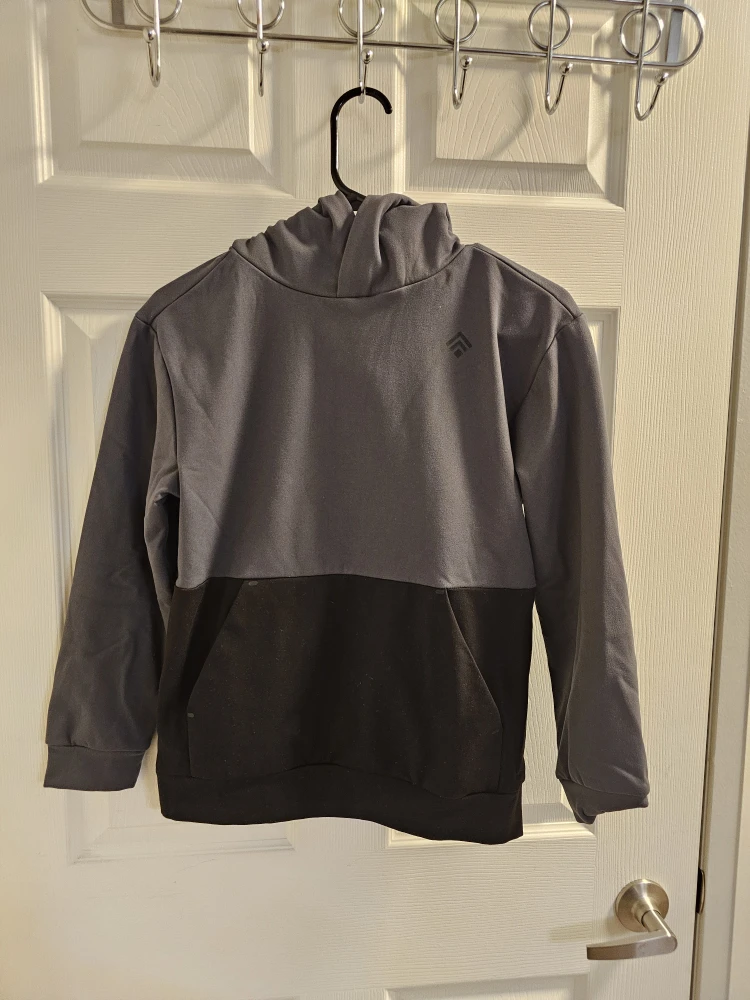 Boys' Two-Tone Grey & Black Hoodie & Pants Set - photo 3