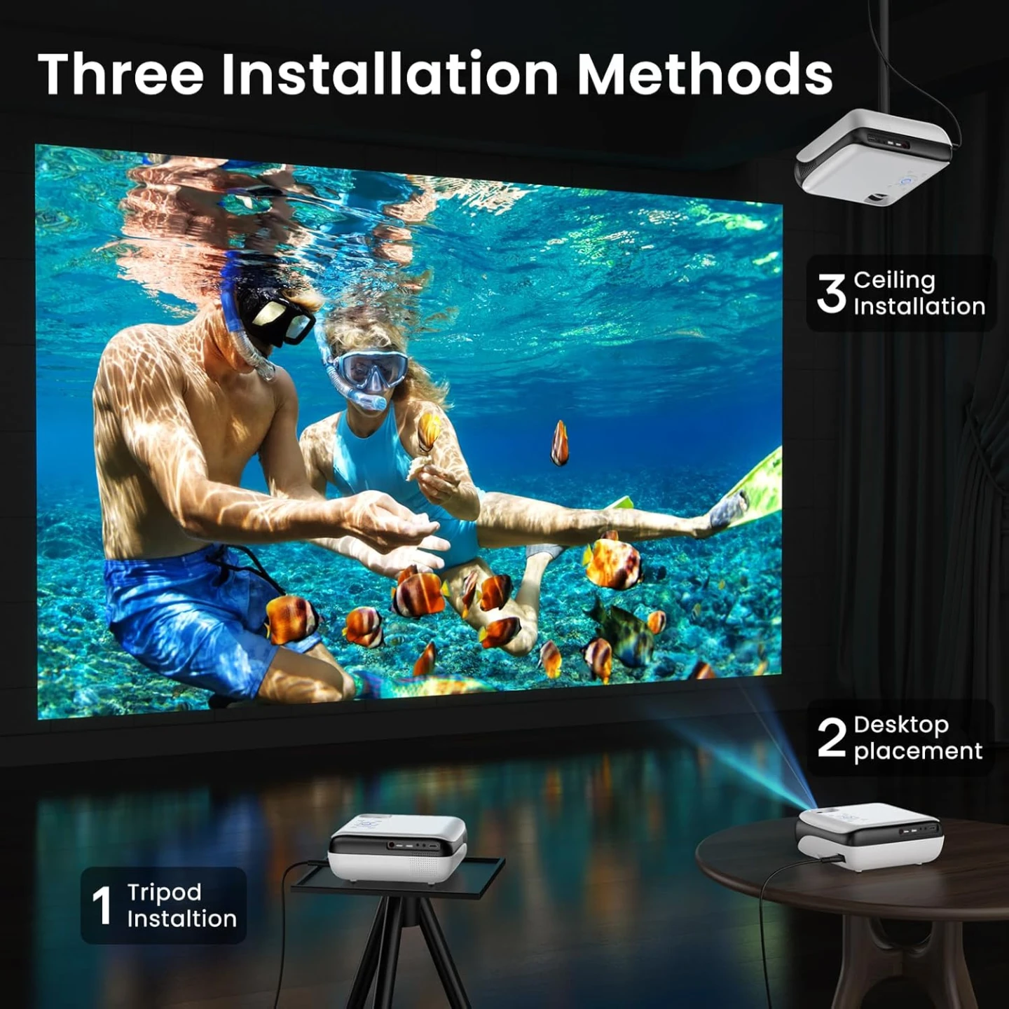 Brand New Native 1080p Mini Projector For Sale - photo 3