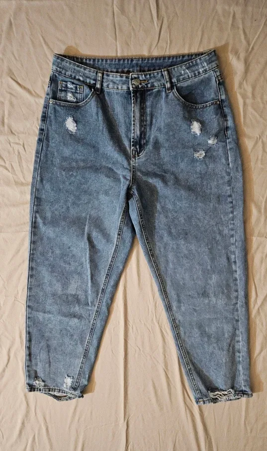 Distressed Light Wash Jeans