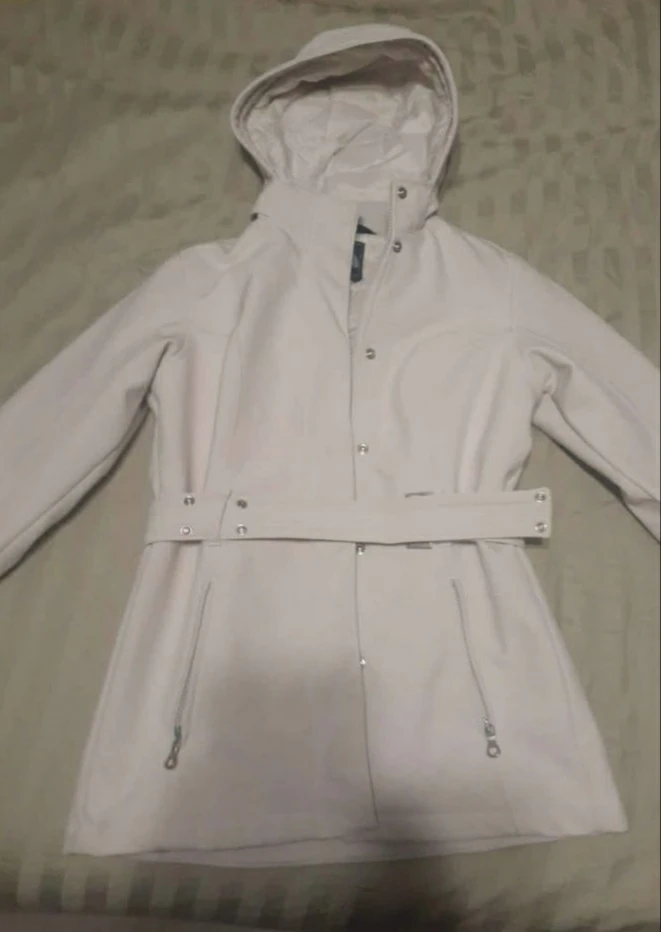 The North Face TNF APEX White Hooded Belted Jacket - Size S - photo 2