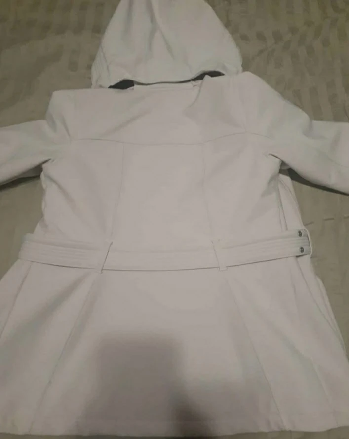 The North Face TNF APEX White Hooded Belted Jacket - Size S - photo 3