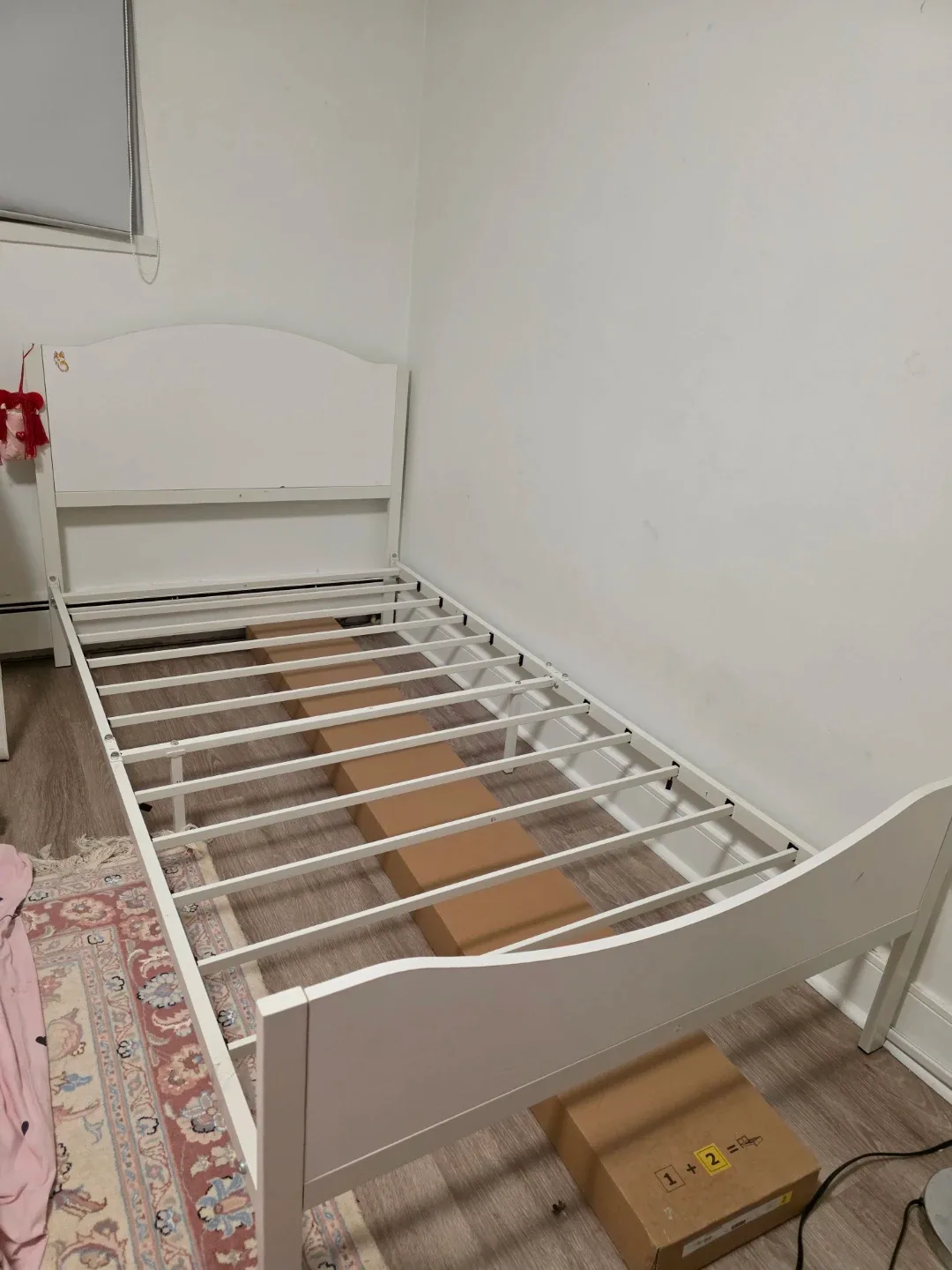 White Bed Frame twin