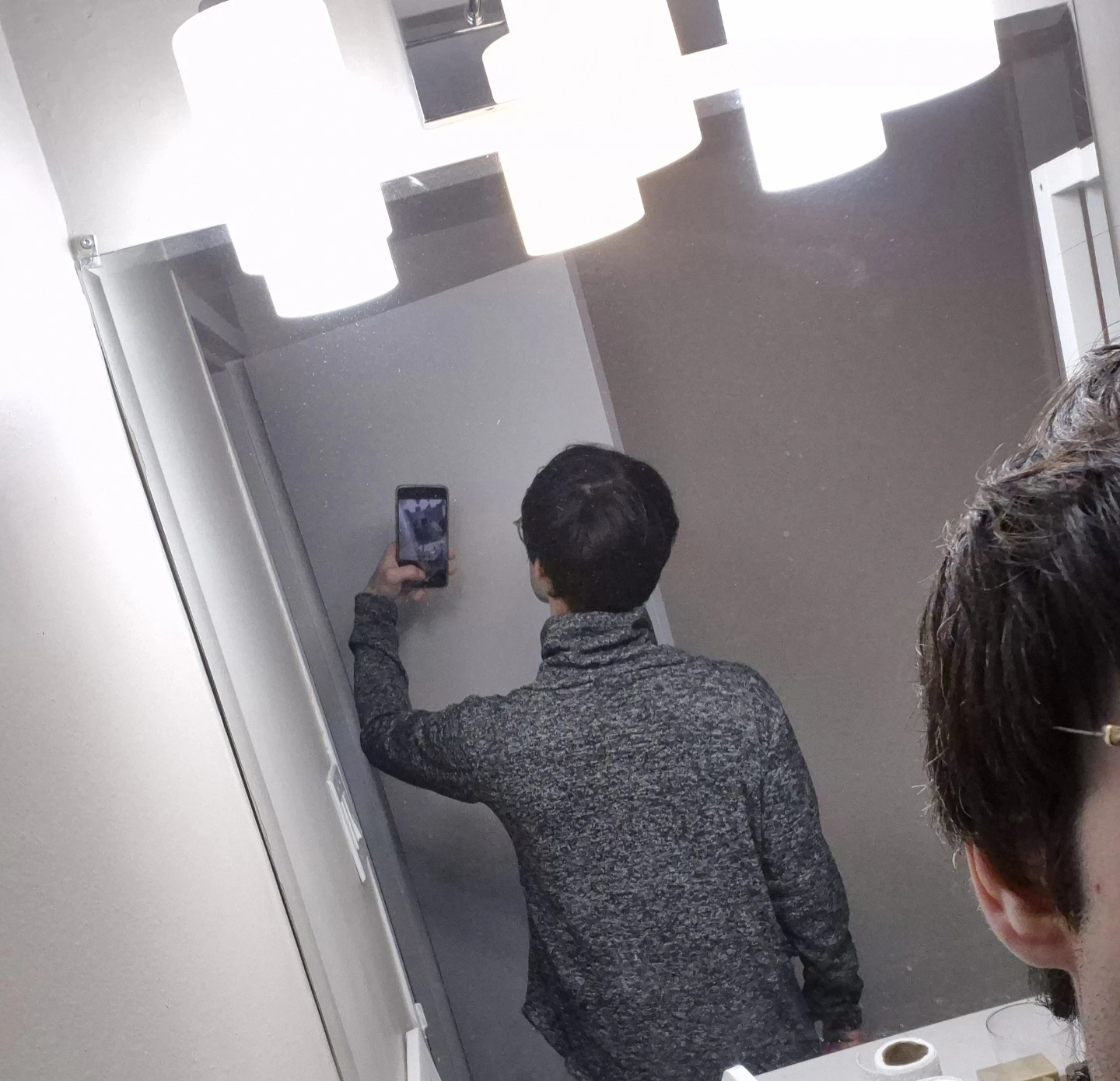 Grey Knit Cowl Neck Sweater - photo 3