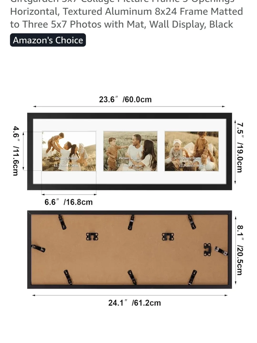 2 Picture Frames - Black 5x7 Collage image indicator(3)