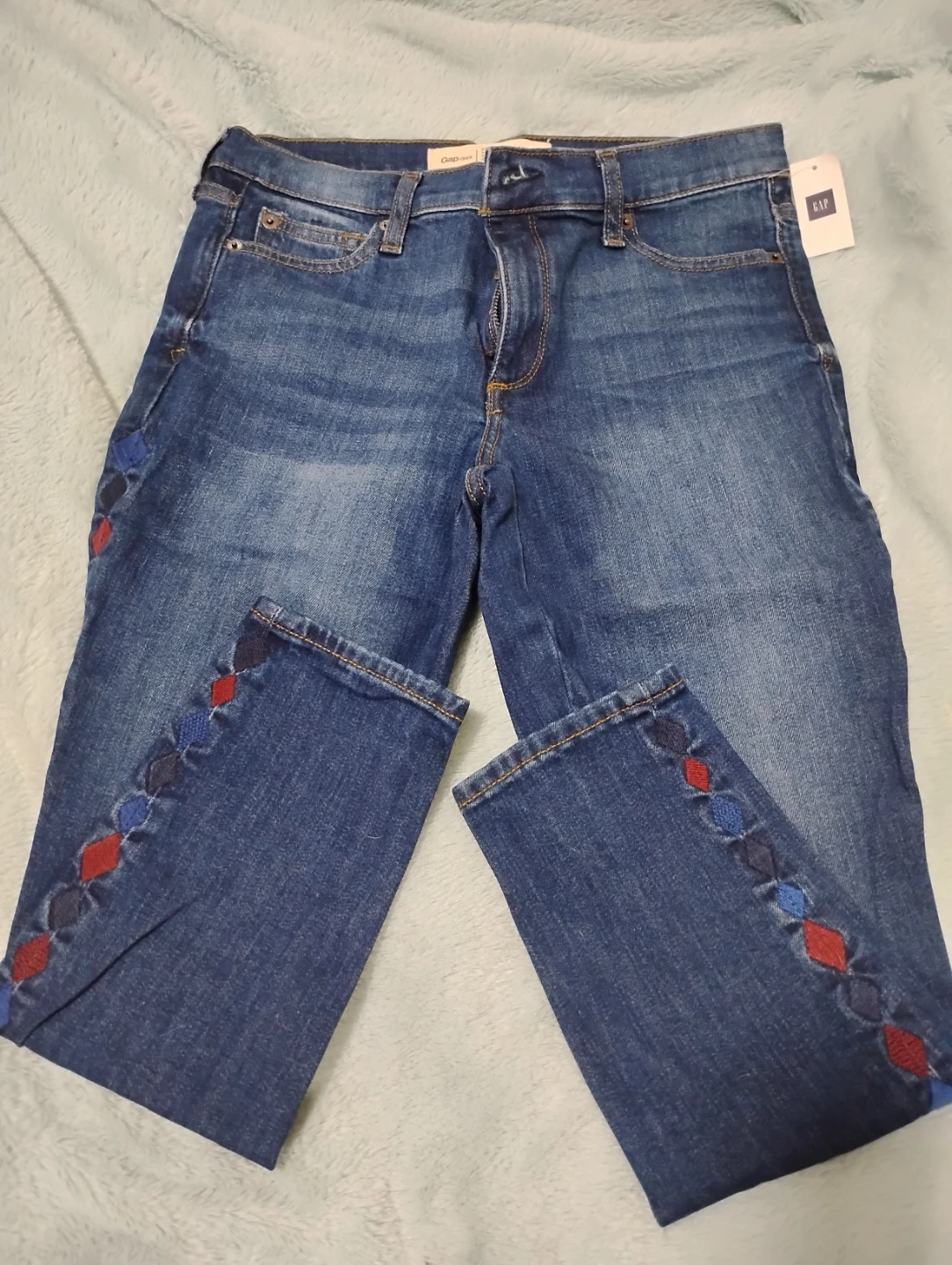 GAP Embroidered Flare Jeans - Size 27