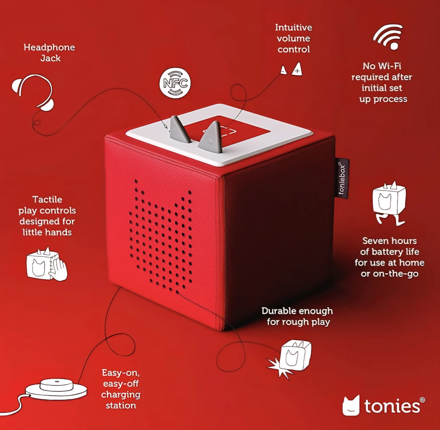 Red Toniebox Starter Set Puppy - photo 3