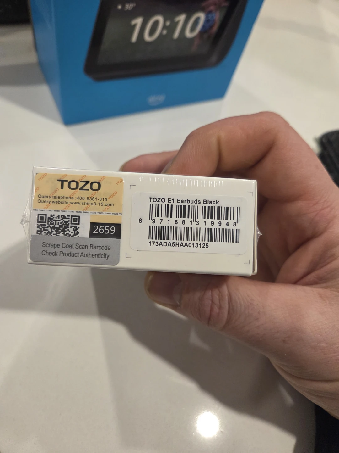 New TOZO E1 True Wireless Stereo Earbuds - Black - photo 3