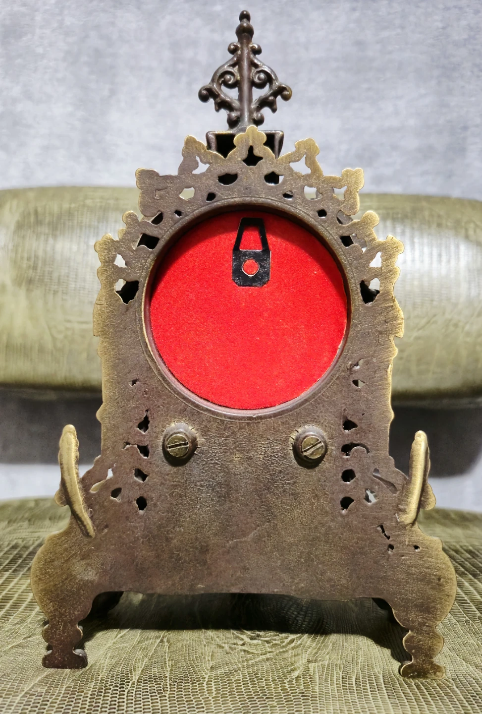 Italian Uranio Bronze Clock - photo 4