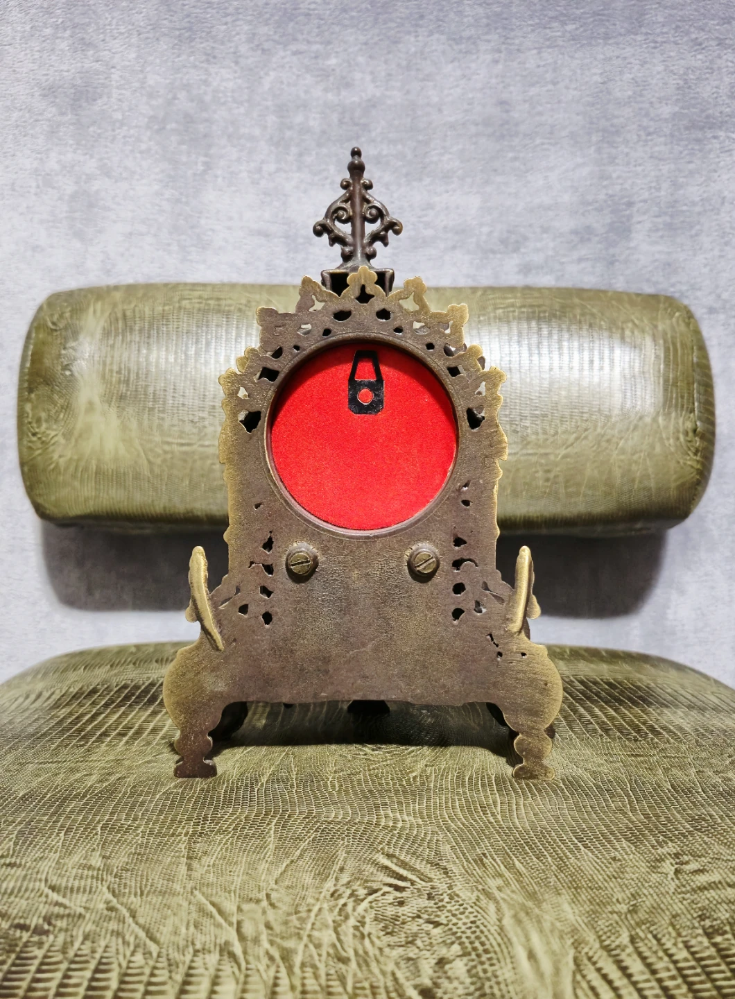Italian Uranio Bronze Clock - photo 5