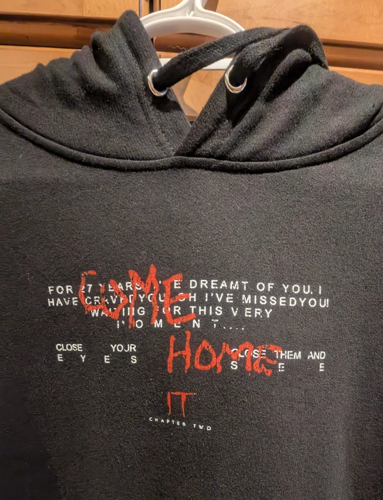 IT Chapter Two Black Hoodie - Adult Large - photo 2