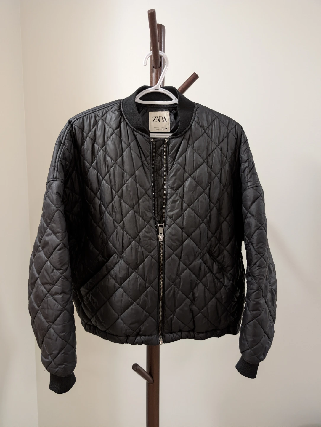 Zara Black Bomber Jacket  - Size S