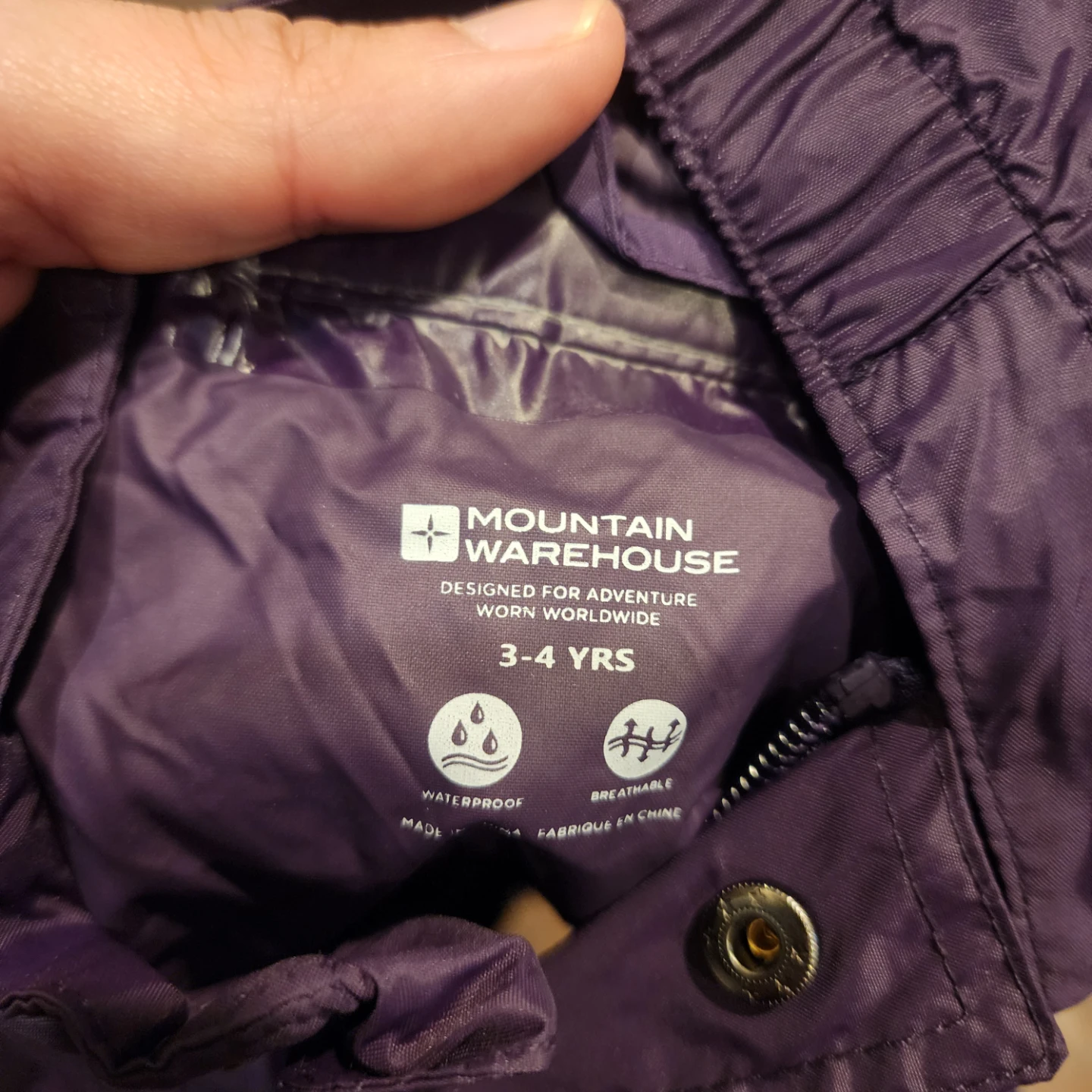 Mountain Warehouse Kids Rain Jacket (3-4 Yrs) - photo 2