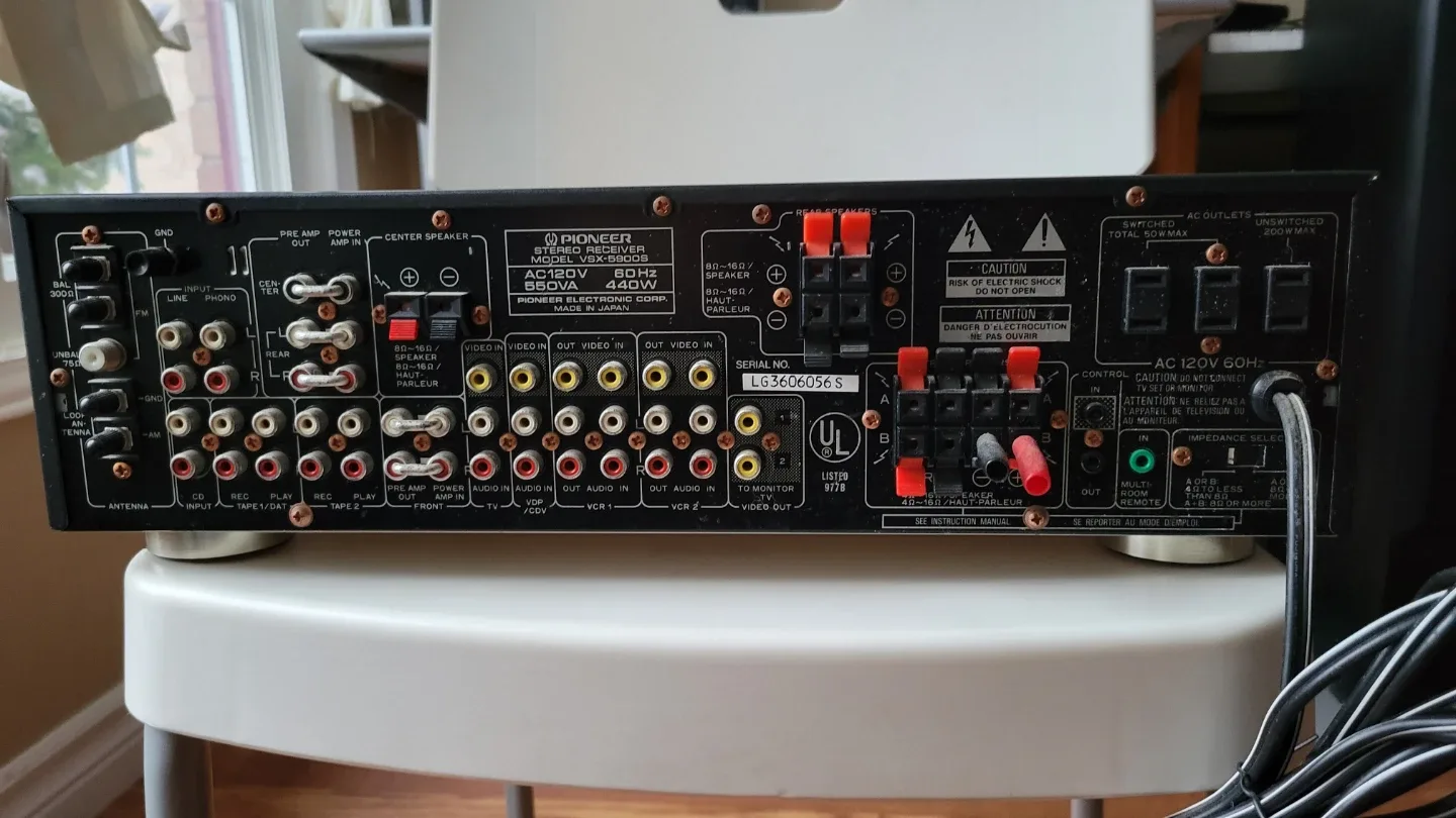 Pioneer VSX-5900S Audio/Video Stereo Receiver