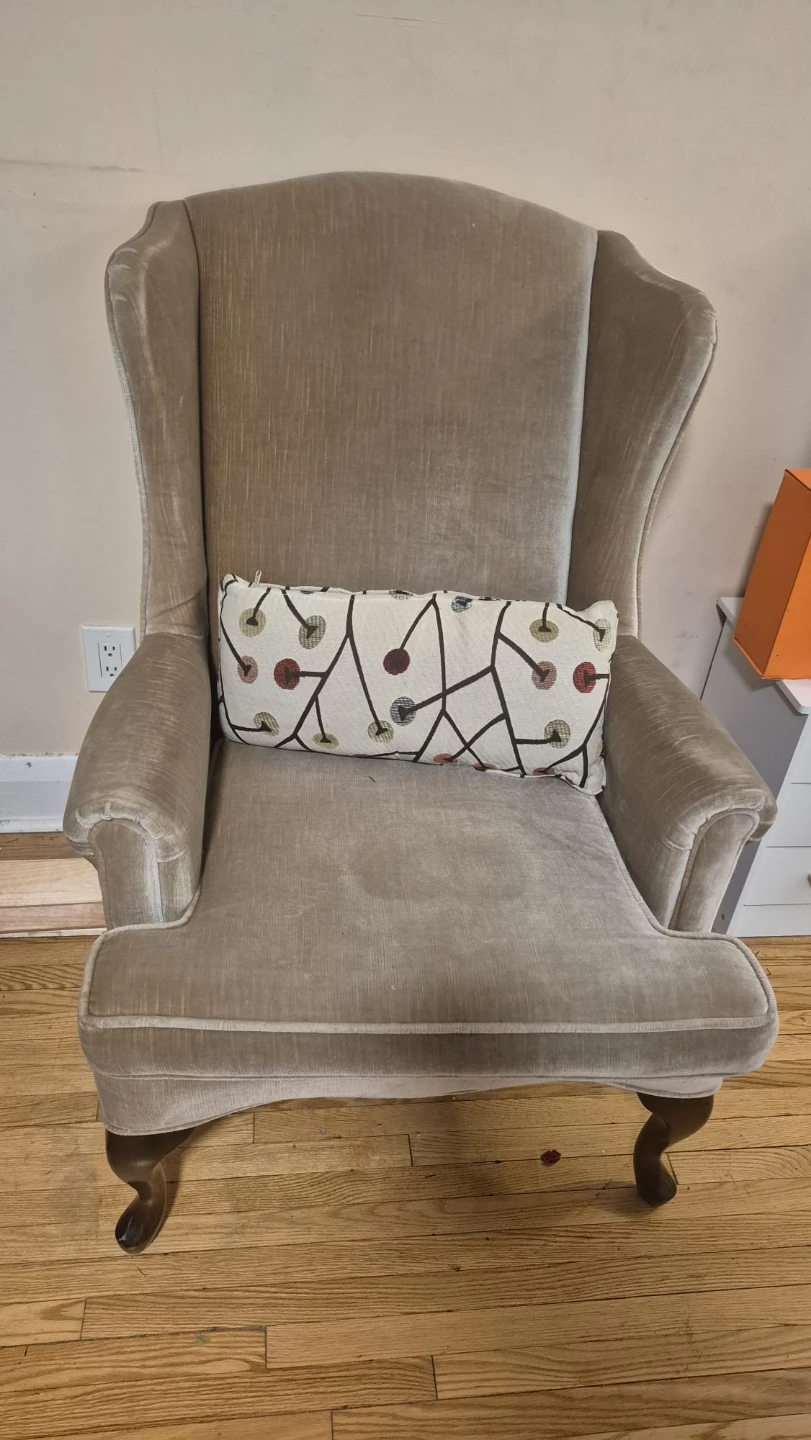 Wingback Armchair - Beige