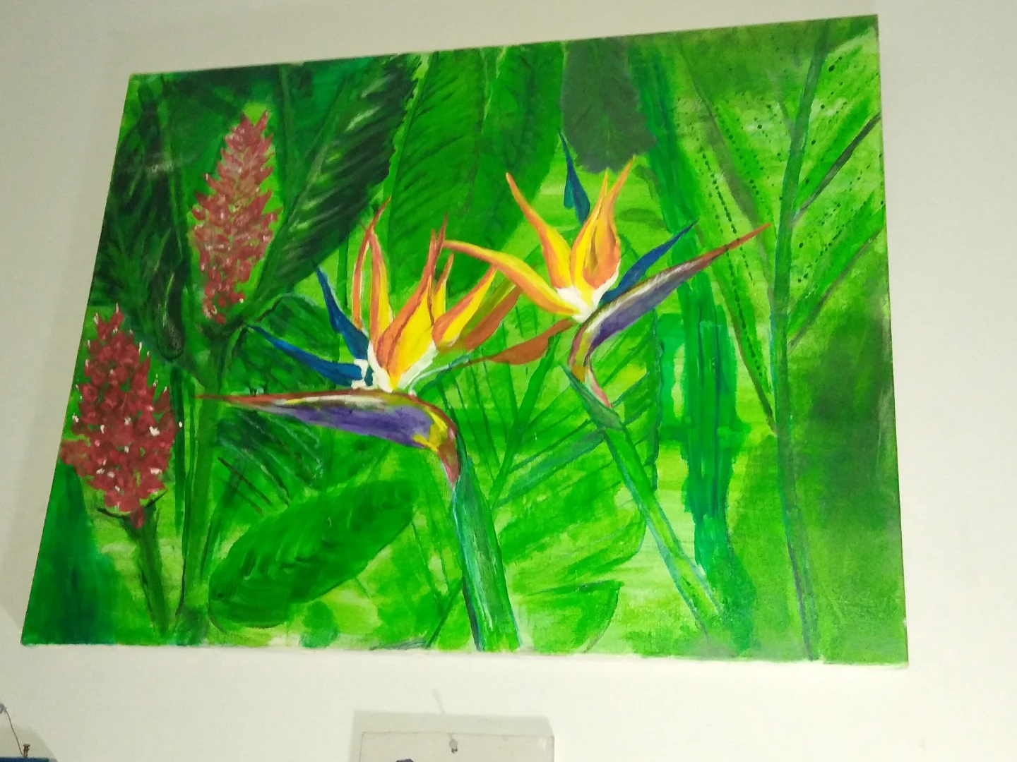 Bird of paradise and red ginger - photo 3