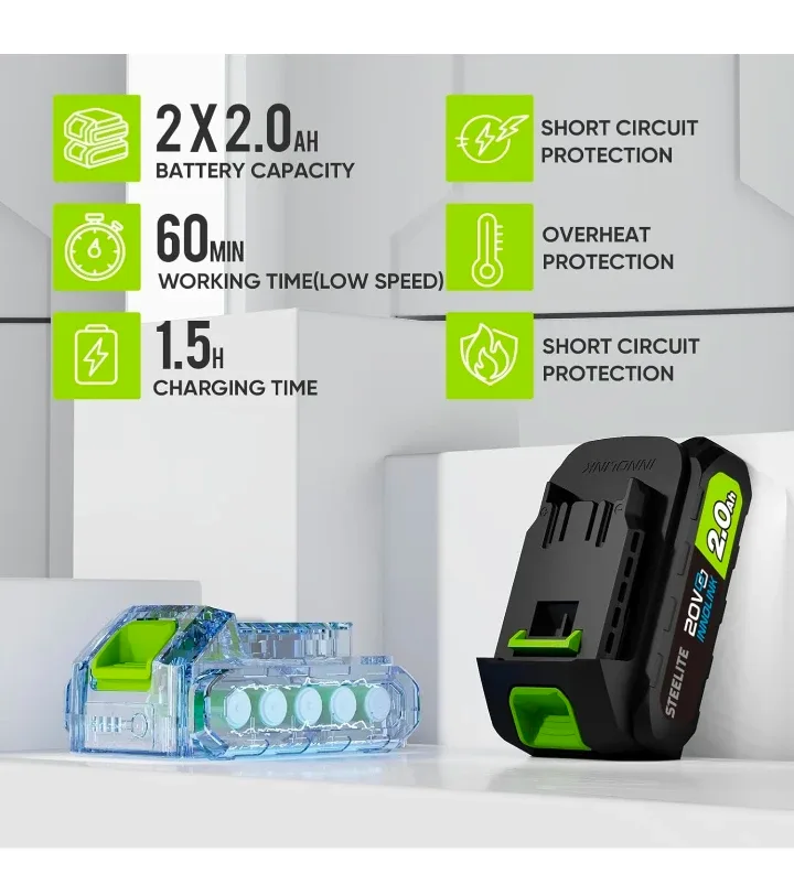 Cordless Leaf Blower image indicator(4)