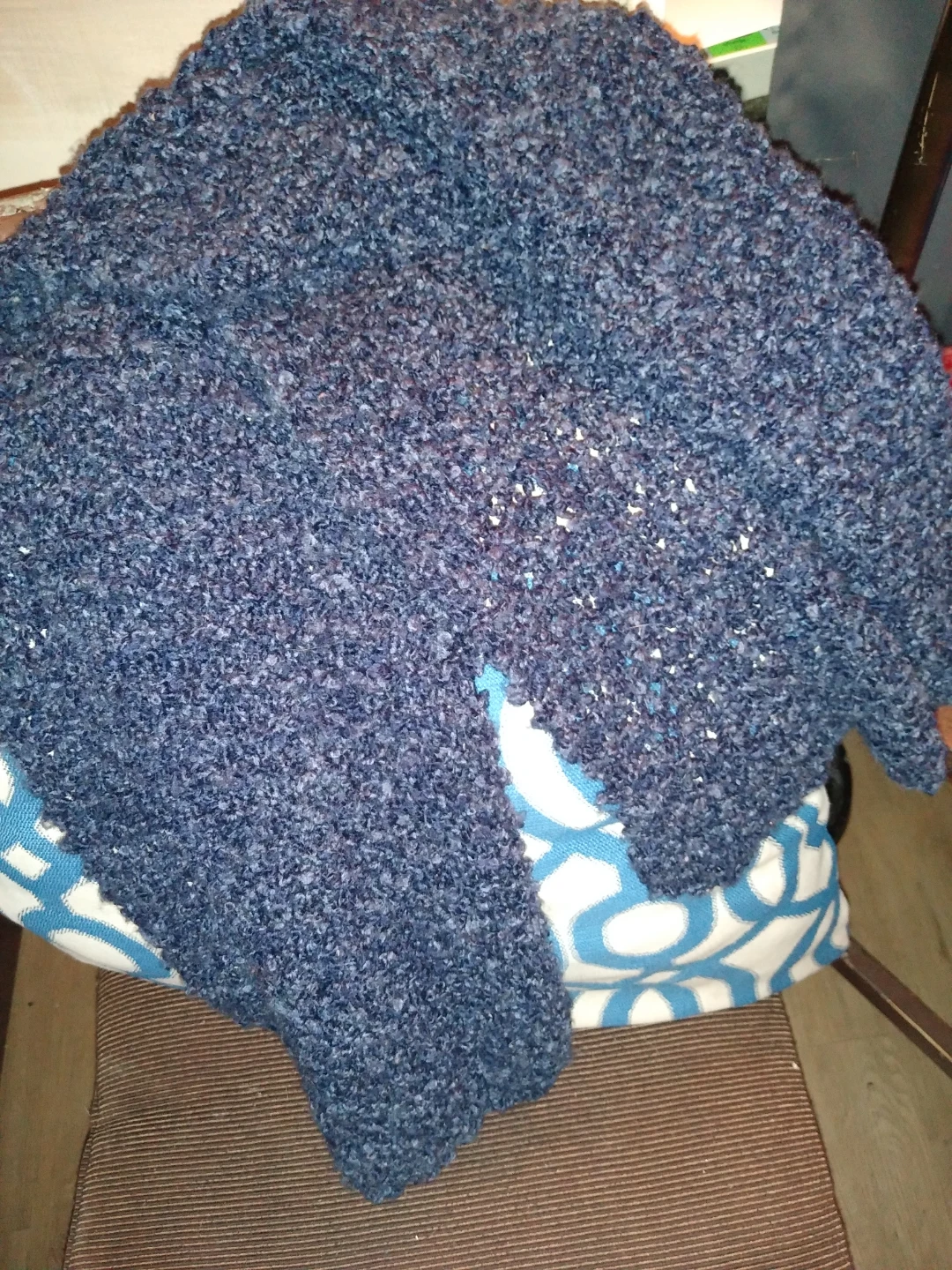 Cozy hand knit scarf