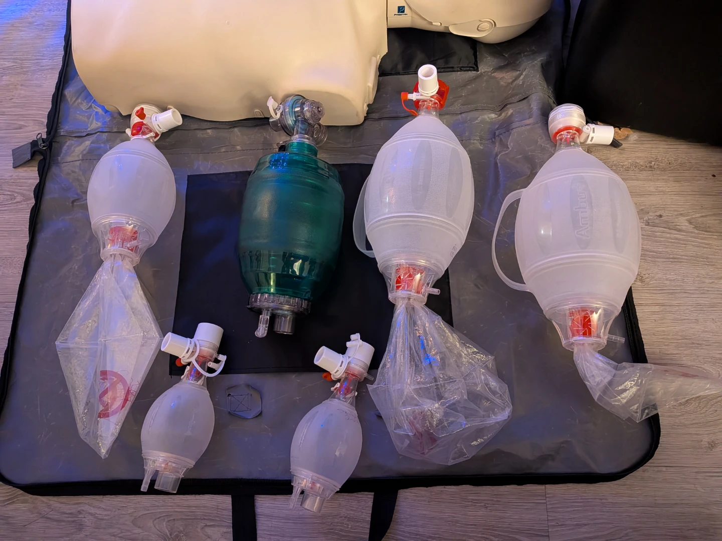 Ambu Bag Resuscitator Set for training