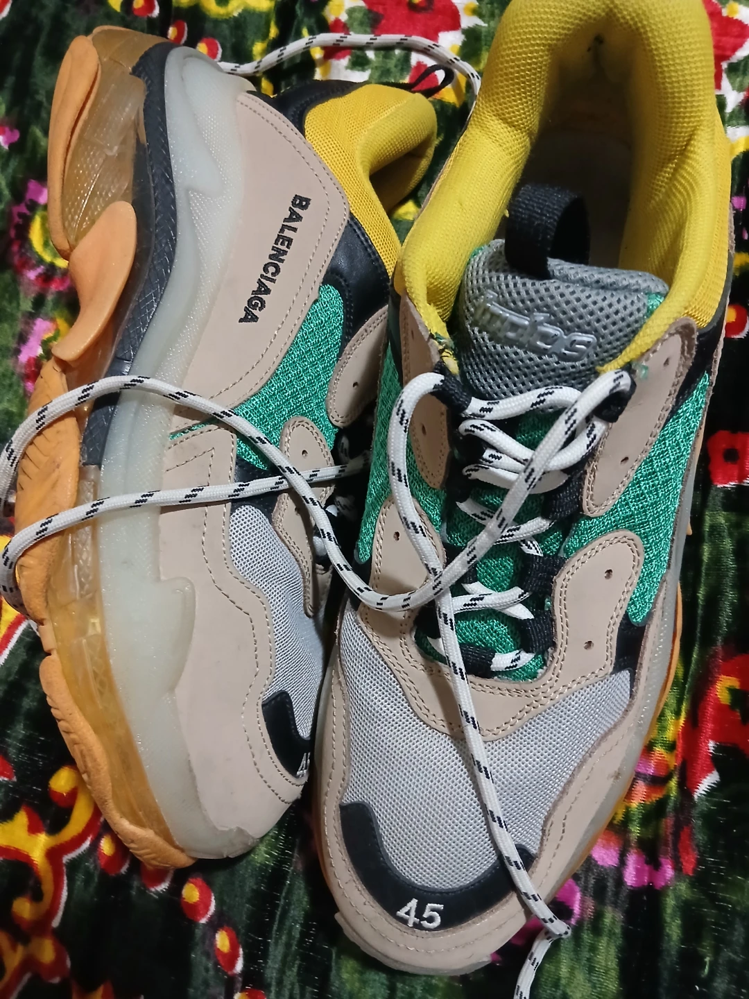 Balenciaga Triple S Sneakers, Size 45