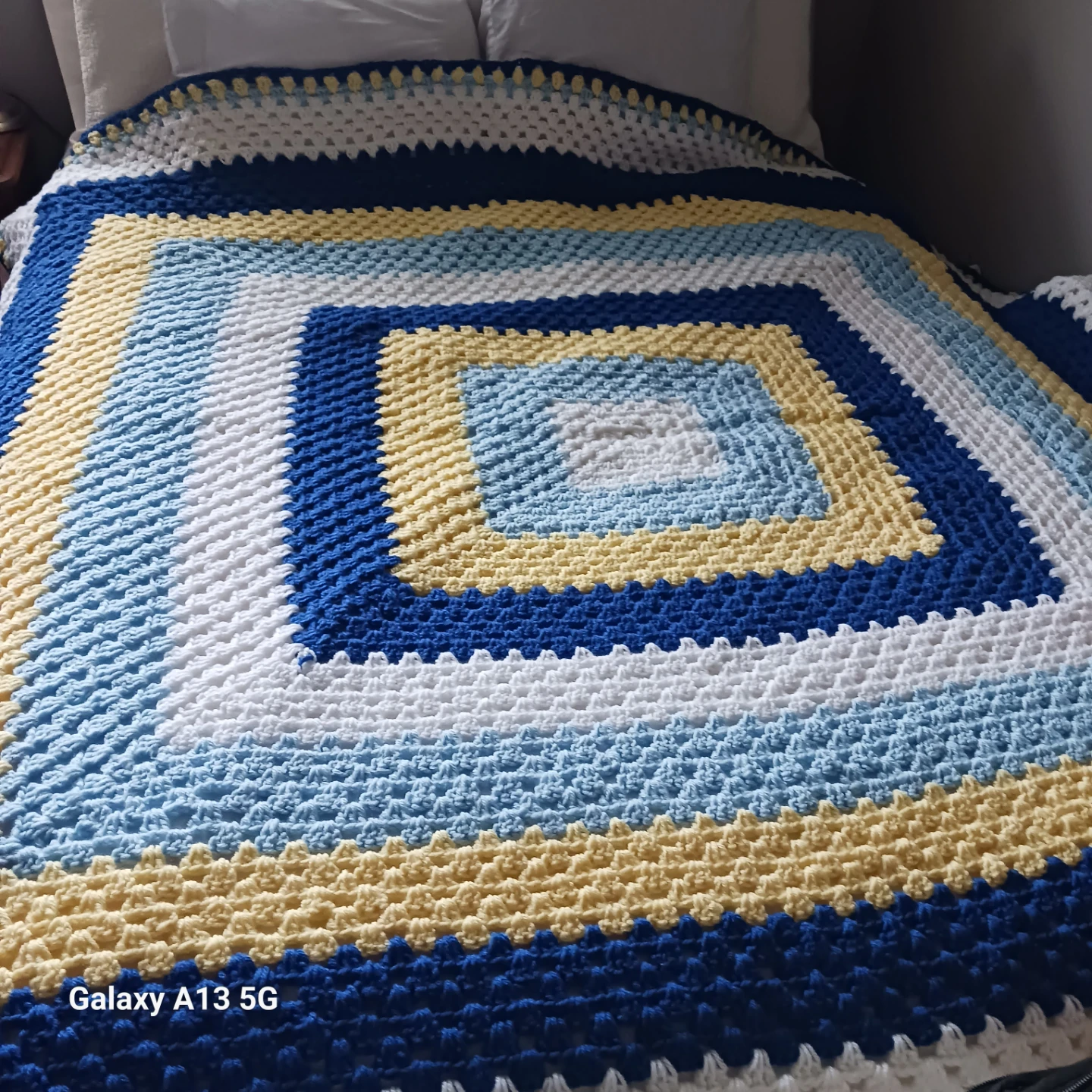 Handmade Bernat Afgan Crochet Blanket Made with Love