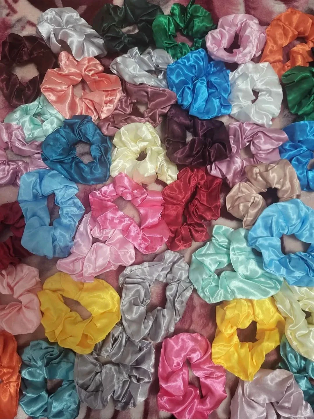 Assorted Satin Scrunchies - Hair Accessories