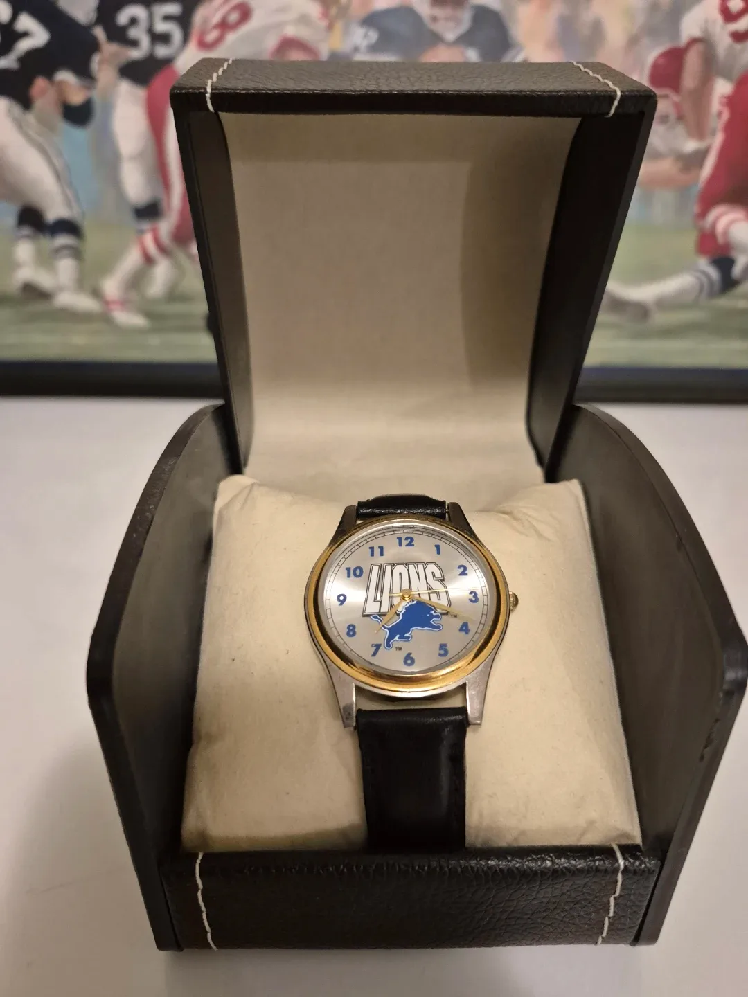 NFL Detroit Lions Fantasma Watch with Box #Cleanout