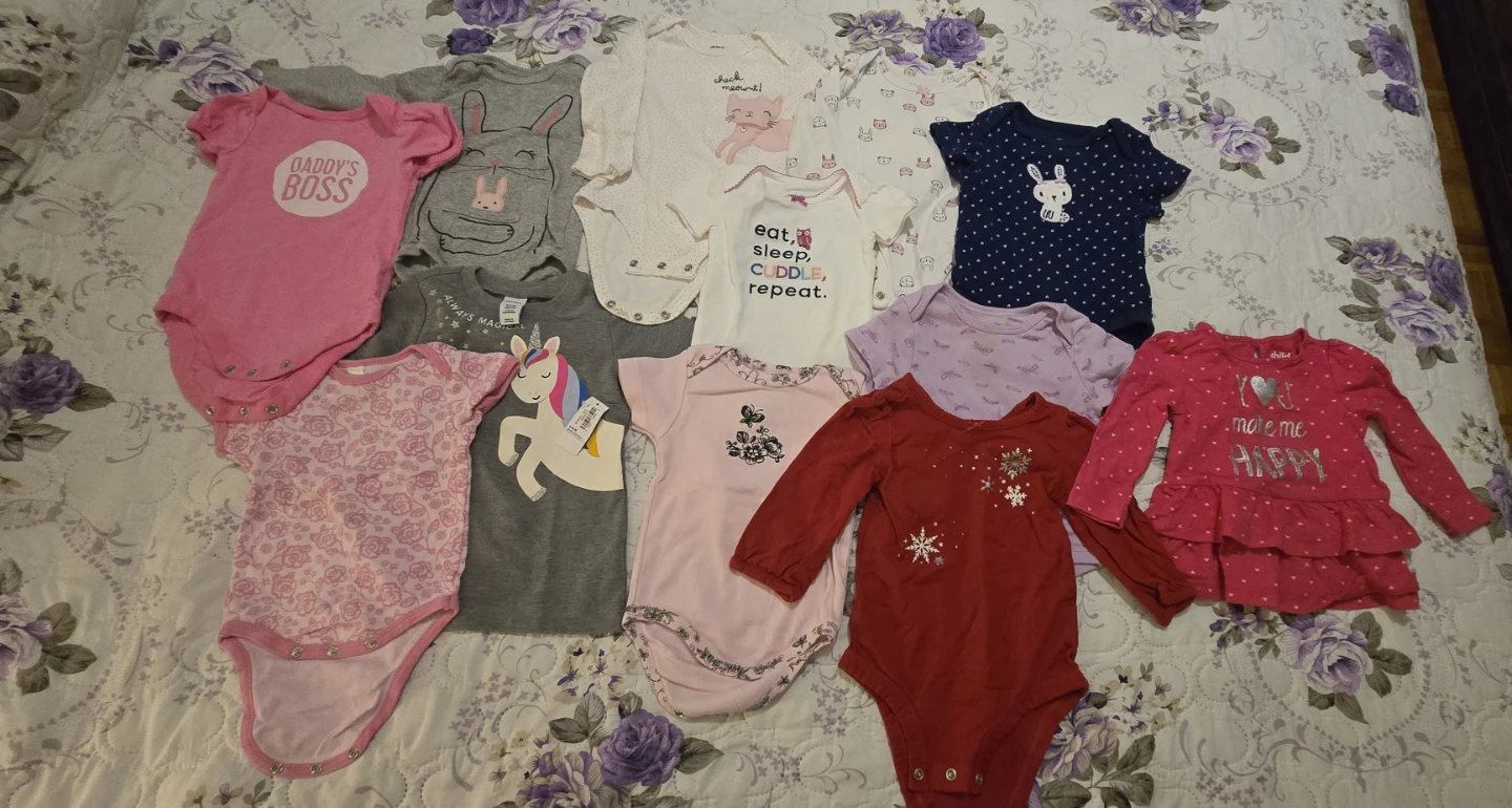 Baby Onesies Bundle - Mixed Sizes & Brands