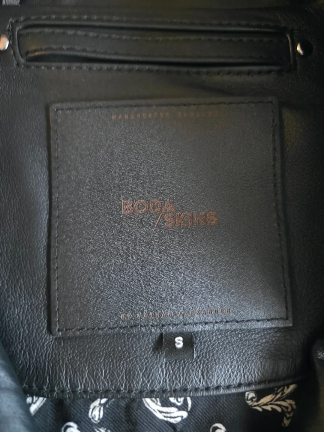 Boda Skins 'The Kay Michaels' Black Leather Jacket - Size S image indicator(2)