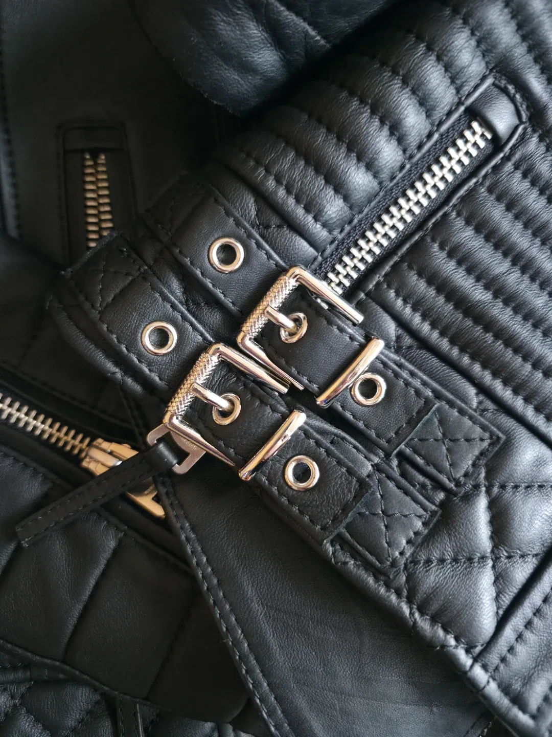 Boda Skins 'The Kay Michaels' Black Leather Jacket - Size S image indicator(4)