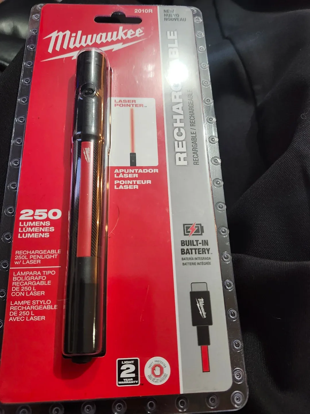 New Milwaukee 250L Penlight w/ Laser