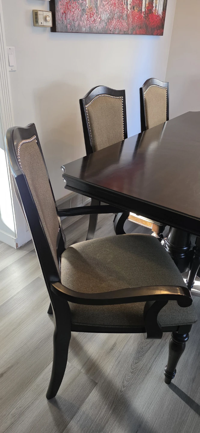 Dining set, extendable table with 6 Chairs - photo 2