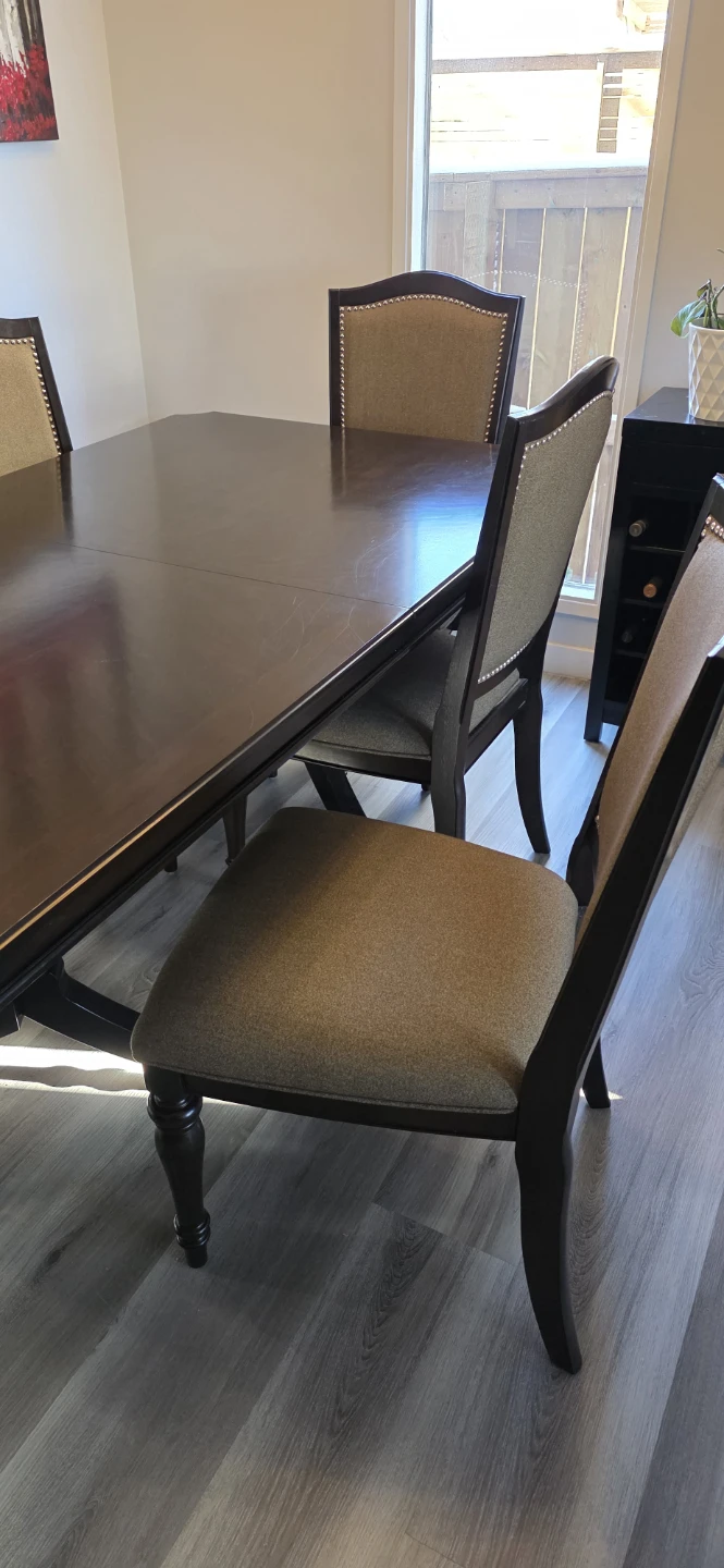 Dining set, extendable table with 6 Chairs - photo 3
