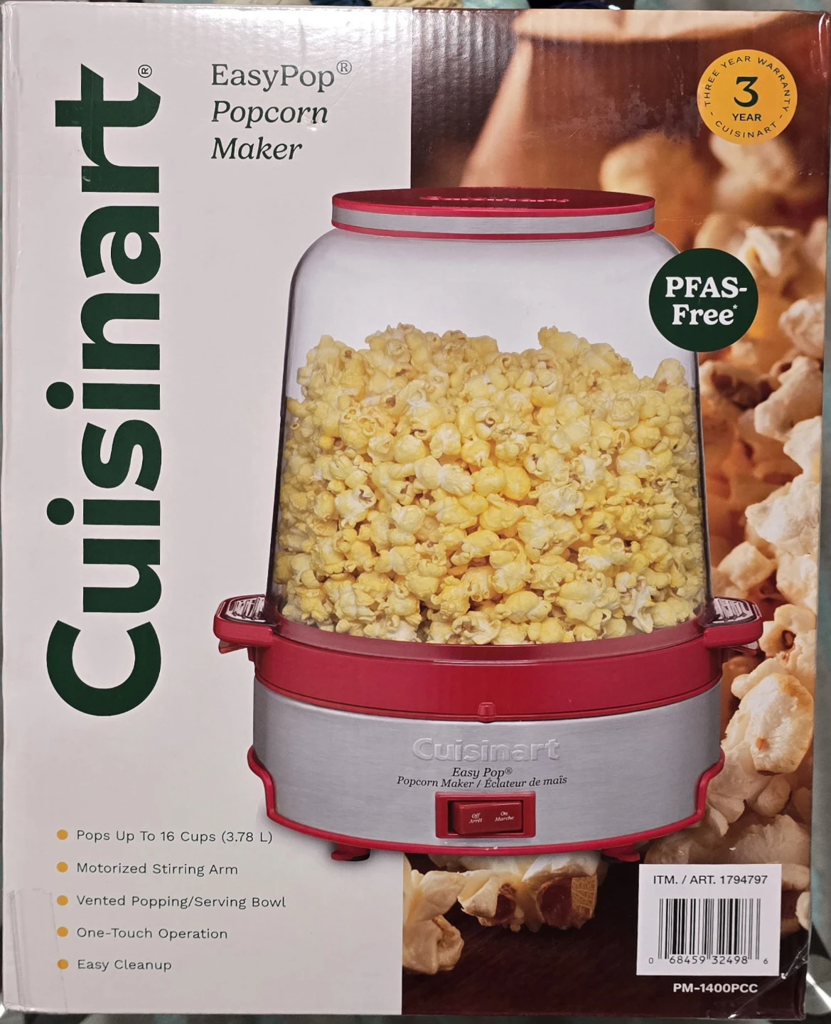 Cuisinart EasyPop Popcorn Maker - New in Box!