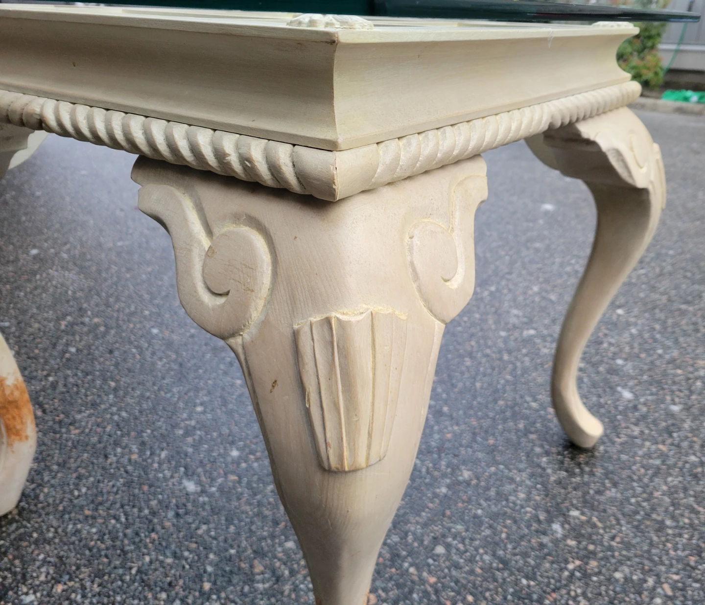 Beautiful Glass Top End Table / Side Table. - photo 4