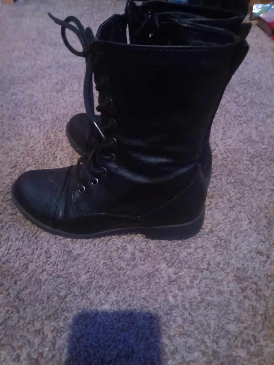 Black Lace-Up Boots - photo 3