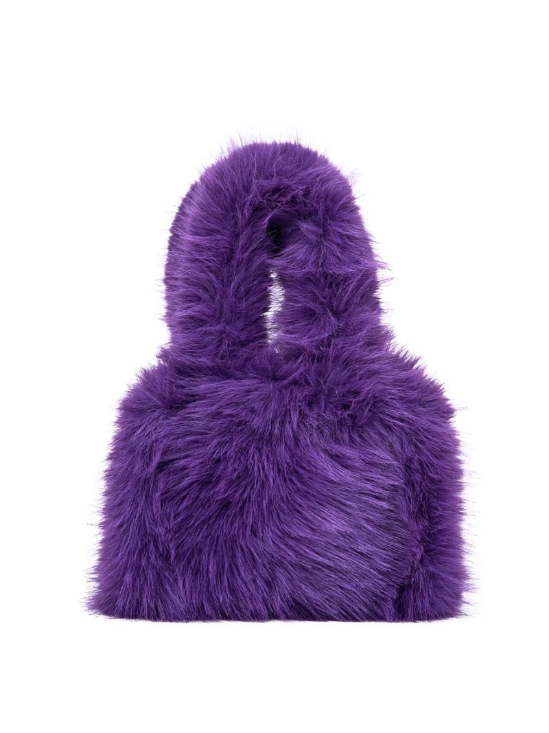 Freed London Purple Faux Fur Bag - photo 5